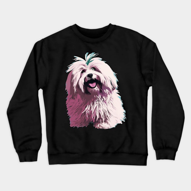 Coton de Tulear Pop Art - Dog Lover Gifts Crewneck Sweatshirt by PawPopArt